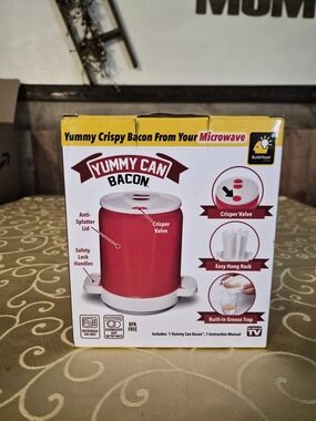 Bacon Microwave Bacon Cooker - Red